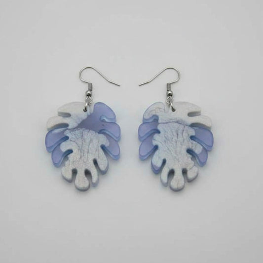 Σκουλαρίκια από Υγρό Γυαλί "Cloud"