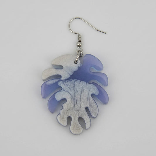 Σκουλαρίκια από Υγρό Γυαλί "Cloud"